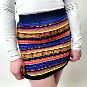 Mudd Fair Isle - Striped Mini Skirt - Small